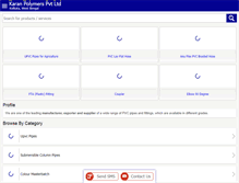 Tablet Screenshot of karanpolymers.com